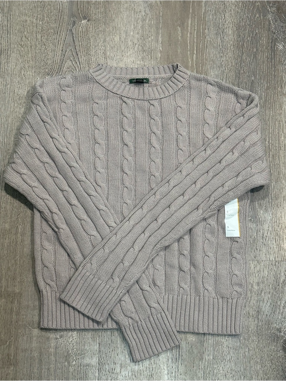 🌼3/$20 wild fable Cable Knit Crewneck Sweater - Taupe